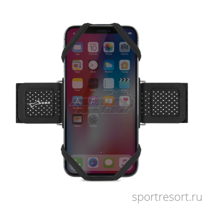 Крепеж для смартфона на руку BONE RUN TIE Black (размер L) 07-185020
