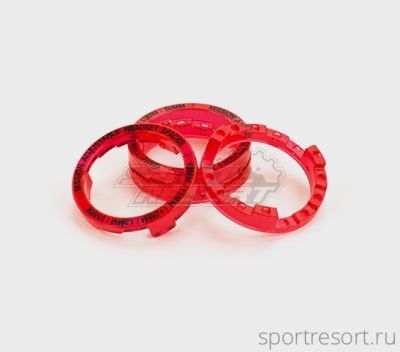 Проставочное кольцо MISSION регулируемое | 10-15мм | Прозрачный красный
