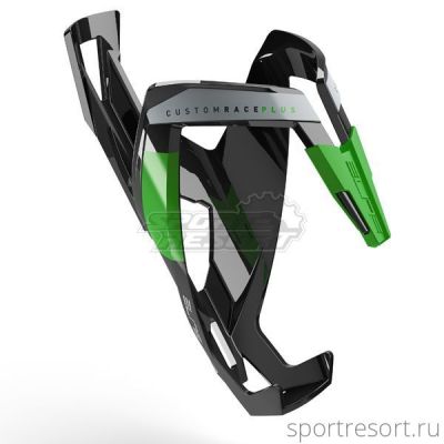 Флягодержатель Elite Custom Race Plus (черный с зеленым) EL0140607