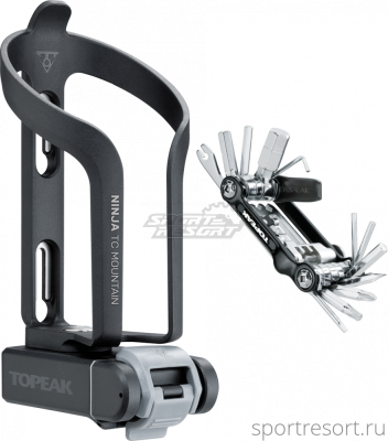 Флягодержатель TOPEAK NINJA TC MOUNTAIN с набором инструментов TNJ-TCM