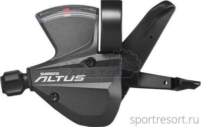 Манетка Shimano Altus SL-M370 (3ск, черная)